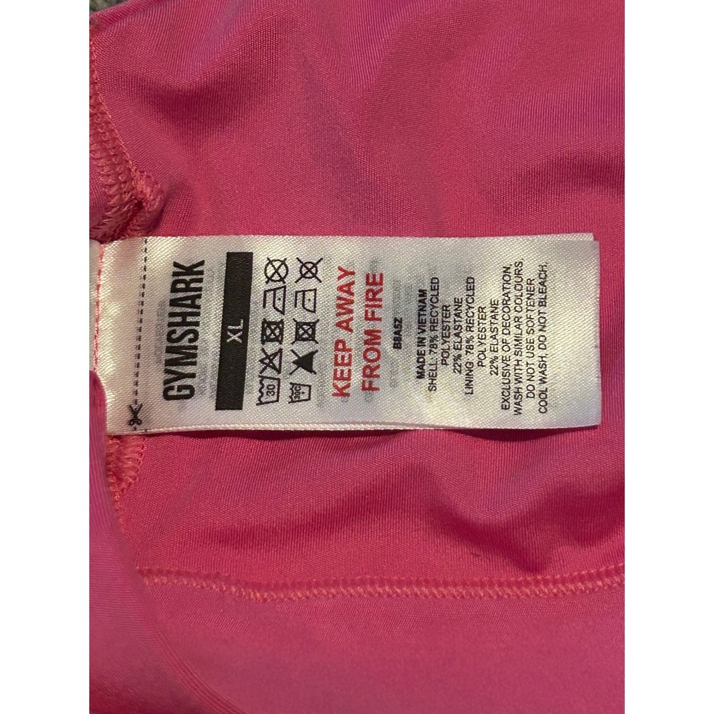 H5 Gymshark Womens XL Pink Racerback Keyhole Sports Bra Activewear - Picture 3 of 3